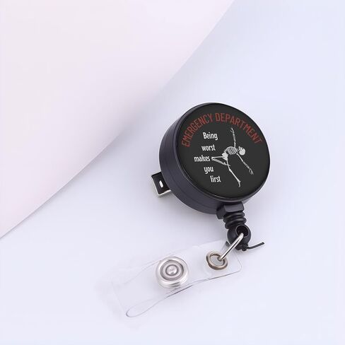 MAOFAED Emergency Department Badge Reel for ER Nurse, Emergency Nurse Gift, ER Tech Gift, Nursing Life Gift (Make You First) in Saudi Arabia