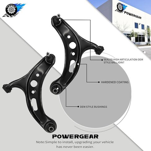 ذراع التحكم في التعليق السفلي الأيسر الأمامي من POWERGEAR مع وصلة كروية مناسبة لـ 2013-2017 SUBARU BRZ 2017-2019 TOYOTA 86 2013-2016 SCION FR-S - جانب السائق CMS861279 in Kuwait