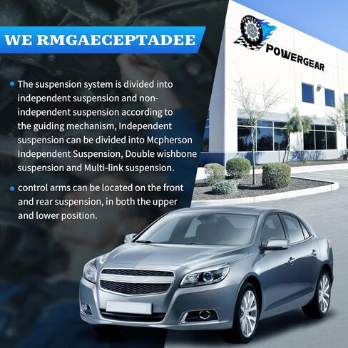 طقم توجيه تعليق POWERGEAR أذرع التحكم الأمامية السفلية مع وصلة شريطية وصلة كروية قضيب ربط خارجي/داخلي يناسب 2016-2024 شيفروليه ماليبو بويك لاكروس in Kuwait