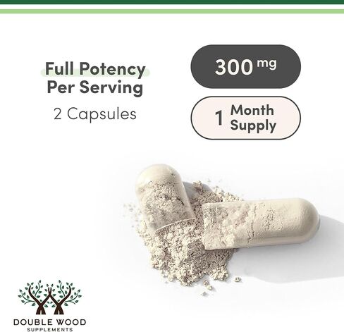 PhosphatidylSerine Supplement 300mg Per Serving, Manufactured in The USA, 120 Capsules (Phosphatidyl Serine Complex) Brain Booster Focus Supplement for Adults (Cortisol Manager) by Double Wood in Kuwait