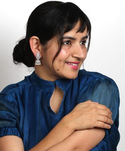 Bindhani AD Stone Indian Bollywood Style Small Jhumki Jhumka Earrings For Women in Kuwait