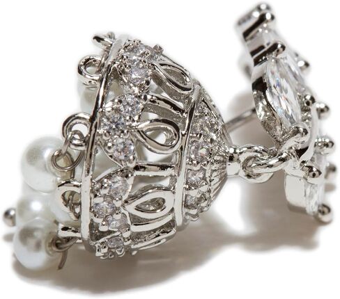 Bindhani AD Stone Indian Bollywood Style Small Jhumki Jhumka Earrings For Women in Kuwait