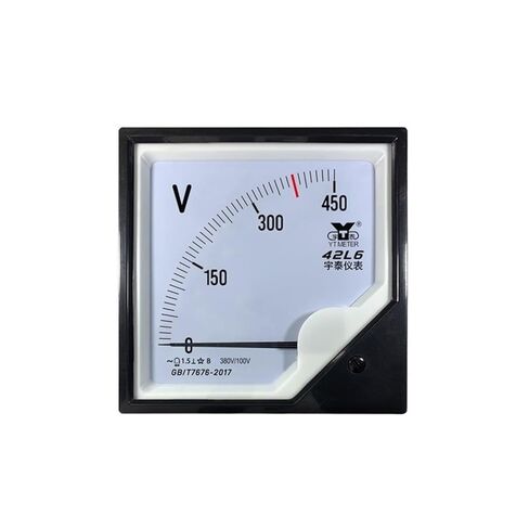 42L6 Secondary Voltmeter 450V 380V/100V 500/100V Pointer AC Instrument 120mm(AC 500V 380V-100V) in Kuwait