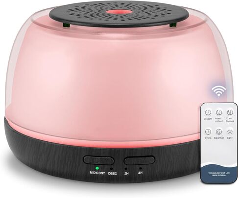 300ML Essential Oil Diffuser with Remote Control, 7 LED Color Changing Light,Ultrasonic Cool Mist Scent Humidifier in Kuwait