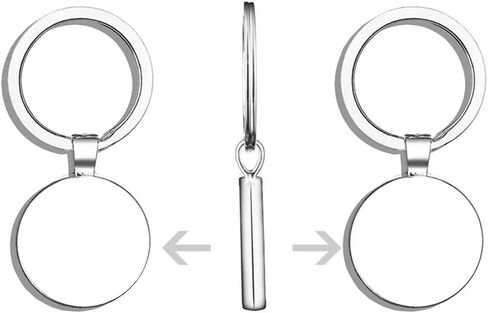 dog side eye Stainless Steel Keychain with Ring in Kuwait