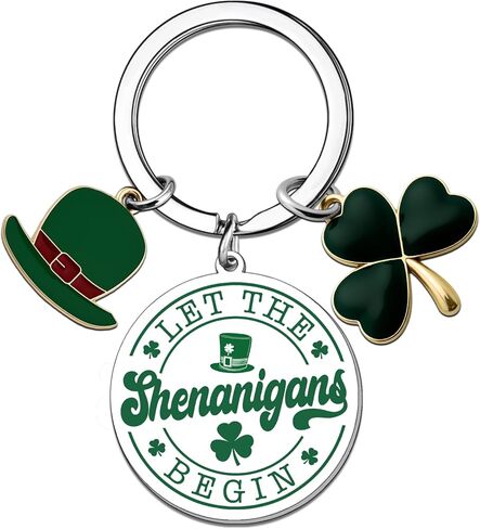 Irish Gifts for Women Clover Keychain St Patricks Day Accessories Green Accessories for Women Shamrock Keychain for Irish Friends in Kuwait