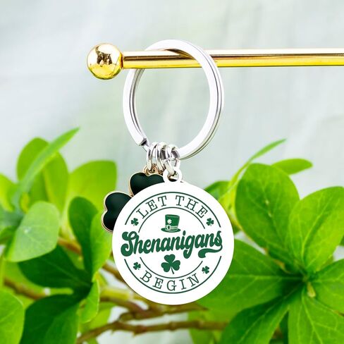 Irish Gifts for Women Clover Keychain St Patricks Day Accessories Green Accessories for Women Shamrock Keychain for Irish Friends in Kuwait