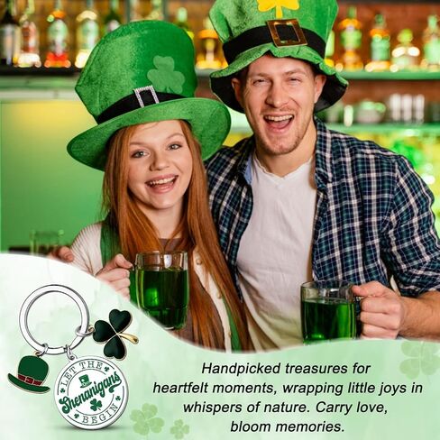 Irish Gifts for Women Clover Keychain St Patricks Day Accessories Green Accessories for Women Shamrock Keychain for Irish Friends in Kuwait