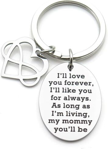 هدايا عيد الأم سأحبك إلى الأبد سأحبك دائمًا اقتباس سلسلة المفاتيح هدية الأم والبنت قلب الحب اللانهائي in Kuwait