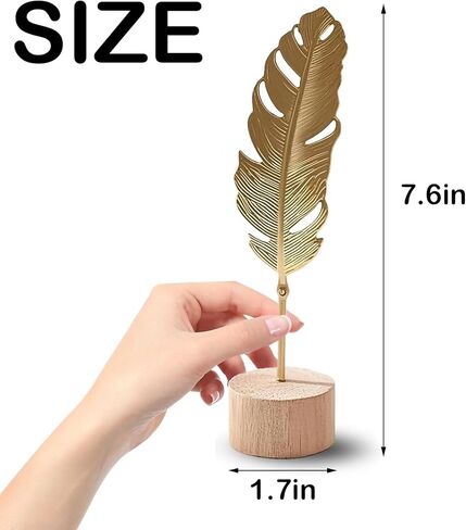 Gold Leaf Home Decor Set – Metal Leaf Tabletop Ornament with Wood Base, 3 Designs (Monstera, Ginkgo, Feather) for Desk, Shelf, Living Room in Saudi Arabia
