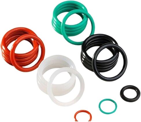 FKM VMQ NBR Nitrile Rubber Ring O-Ring Laser Cutting Machine Sealing CS 2mm 3mm 4mm OD10-50mm High Temperature Waterproof(Red,OD 15mm,CS 3mm (10Pcs)) in Kuwait