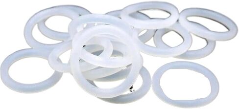 10pcs Thickness(CS) 2/2.4/3/4mm White Rubber Seal Ring OD 5-80mm Heat-Resistant Food Grade Silicone O-Ring(OD 52mm (CS 4mm)) in Kuwait