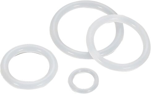 50PCS VMQ Silicone O Ring CS :3.5mm OD:10-160mm White Gasket Food Grade Rings O-Rings Rubber Gaskets(OD 15mm (10pcs)) in Kuwait