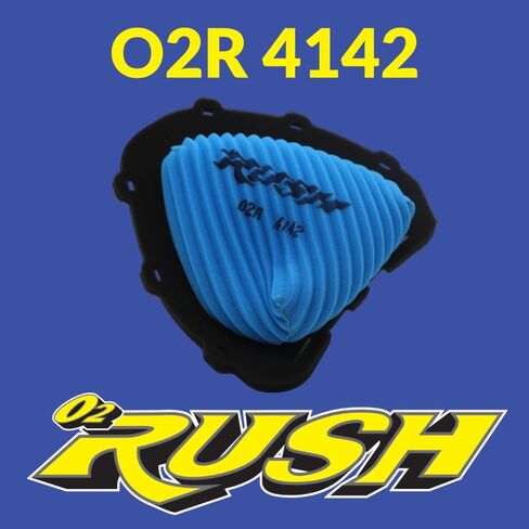 O2 RUSH High-Performance Air Filter fits CRF250R CRF250RX (2018-2025) CRF450R CRF450RX (2017-2025) - Washable & Reusable (OEM 17213-K95AG0) in Saudi Arabia