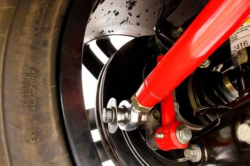 BMR SUSPENSION Toe Rod, Rear, Adjustable, Spherical Rod Ends, Steel, Red Powder Coat, Chevy Camaro 2016, Kit (TR007R) in Saudi Arabia