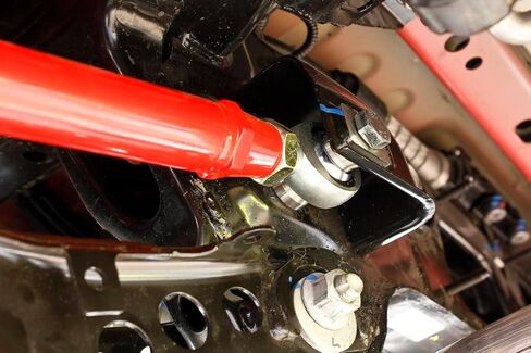 BMR SUSPENSION Toe Rod, Rear, Adjustable, Spherical Rod Ends, Steel, Red Powder Coat, Chevy Camaro 2016, Kit (TR007R) in Saudi Arabia