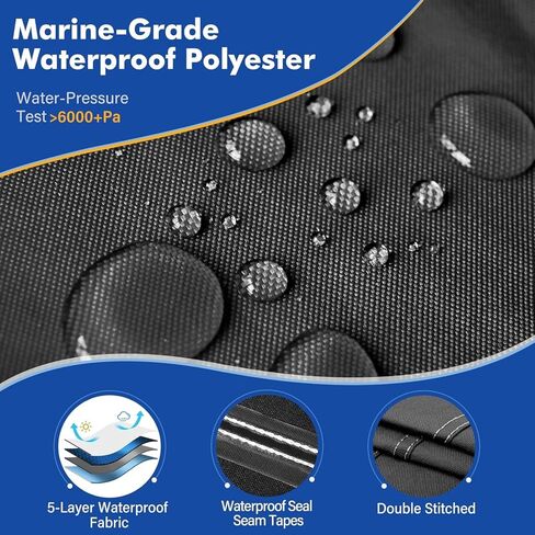 غطاء جرار مقاوم للماء عالي التحمل 900D غطاء قلنسة جرار صغير الحجم متوافق مع كوبوتا، جون ديري، ماهيندرا، بوبكات (أسود) in Kuwait