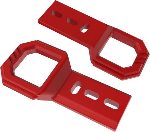 خطافات سحب أمامية لـ Tacoma 2024 2025 2026/4Runner 2025-2026،/Ford F150 2009-2023، خطاف سحب 2 قطعة أحمر in Kuwait