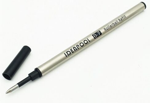 عبوات كرة دوارة قابلة للاستبدال مقاس 0.7 مم لأقلام حبر جاف من خشب الورد، حبر أسود، 6 عبوات in Kuwait