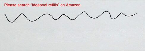 عبوات كرة دوارة قابلة للاستبدال مقاس 0.7 مم لأقلام حبر جاف من خشب الورد، حبر أسود، 6 عبوات in Kuwait