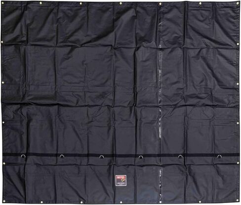 Mytee Products 12'x16' Heavy Duty Smoke Tarp for Flatbed Truck - 18 Ounce Vinyl - Load Covering Tarp Protects Your Cargo from Exhaust Smoke & Dirt - Water Resistant in Saudi Arabia
