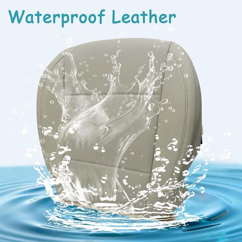 Mythoria Front Driver Side Bottom Perforated Leather Seat Cover Ivory Tan Replacement Compatible with Subaru Outback Legacy 2015 2016 2017 2018 2019 in Kuwait