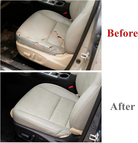 Mythoria Front Driver Side Bottom Perforated Leather Seat Cover Ivory Tan Replacement Compatible with Subaru Outback Legacy 2015 2016 2017 2018 2019 in Kuwait