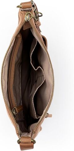 The Sak Lucia Leather Crossbody Purse - Premium Leather Women's Handbag for Everyday & Travel - Cross Body Bag With Zipper in Saudi Arabia