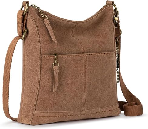 The Sak Lucia Leather Crossbody Purse - Premium Leather Women's Handbag for Everyday & Travel - Cross Body Bag With Zipper in Saudi Arabia