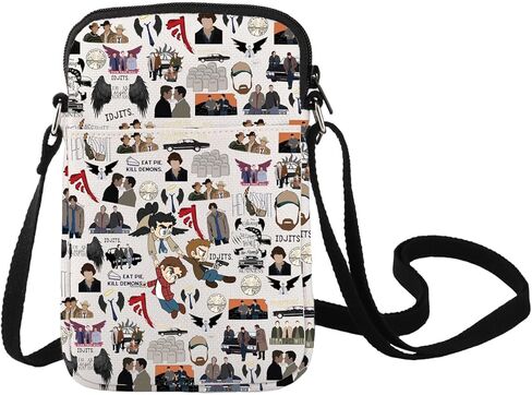 LEVLO Winchester Brothers Cross Body Bag Dean & Sam & John Fans Gift IDJITS Dean & Sam Shoulder Bag For TV Show Fans in Saudi Arabia