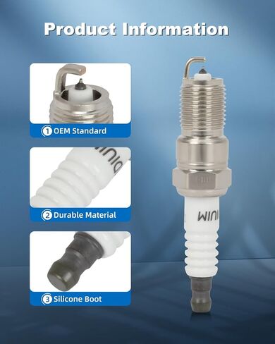 ECCPP Spark Plug Iridium مناسب لـ 1998-2005 لـ Buick for Century 3.1L/V6، 1996-2005 لسيارة شيفروليه لاستبدال Astro 4.3L/V6 لـ 7164، TR55IX (6 شمعات إشعال) in Saudi Arabia