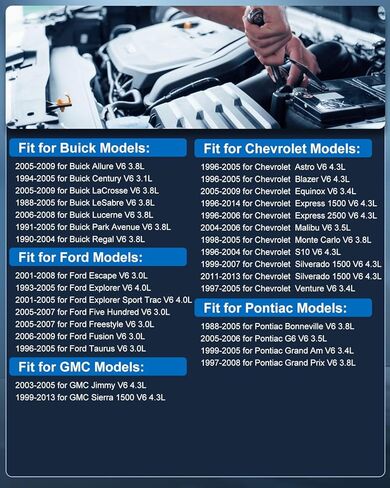 ECCPP Spark Plug Iridium مناسب لـ 1998-2005 لـ Buick for Century 3.1L/V6، 1996-2005 لسيارة شيفروليه لاستبدال Astro 4.3L/V6 لـ 7164، TR55IX (6 شمعات إشعال) in Saudi Arabia