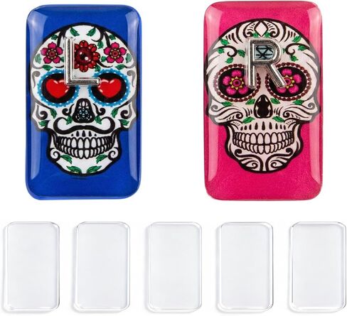 X-Ray Markers - Clear Epoxy Resin with Lead L & R Letters - No Initials - Small Rectangle - Reusable & Washable - Includes 5 Piece Adhesive Strips for Extra Strength in Kuwait