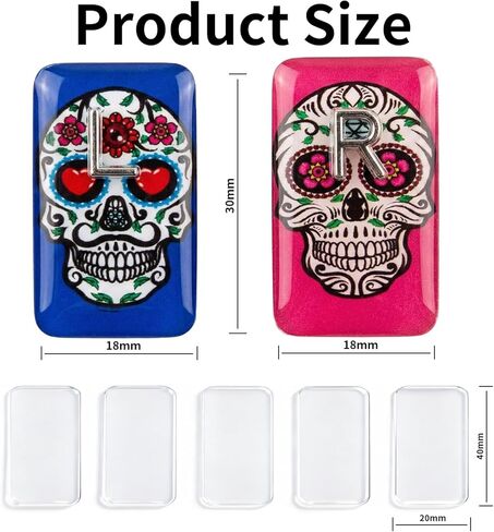 X-Ray Markers - Clear Epoxy Resin with Lead L & R Letters - No Initials - Small Rectangle - Reusable & Washable - Includes 5 Piece Adhesive Strips for Extra Strength in Kuwait