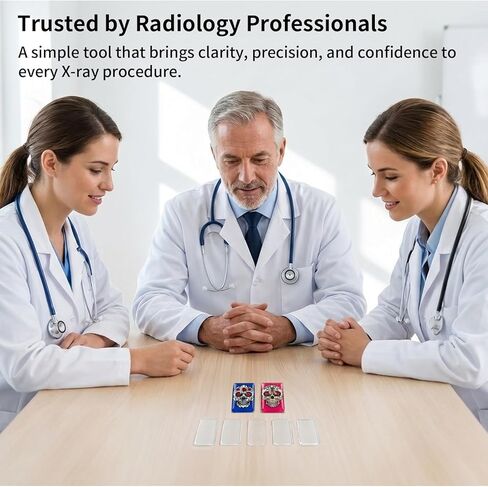 X-Ray Markers - Clear Epoxy Resin with Lead L & R Letters - No Initials - Small Rectangle - Reusable & Washable - Includes 5 Piece Adhesive Strips for Extra Strength in Kuwait