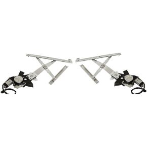 2 قطعة منظم نافذة السيارة الجانب الأمامي الطاقة مع محرك لبويك لسكايلارك 1992-1998 ، لأولدز لأتشييفا 1992-1998 ، لبونتياك لجراند آم 1992-1998 741683 GM1351173 in Kuwait