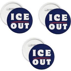 ICE OUT Pin Freedom USA، BE GOOD Abolish ICE رسالة إيجابية 1.7 بوصة أزرار مشبك ورق طية صدر السترة Good Pretti سترات جبان أمريكا الشمالية إكسسوار للنساء والرجال هدية مجوهرات in Kuwait