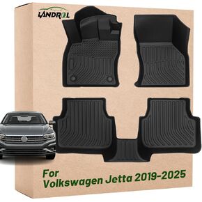 Car Floor Mats Replacement for Volkswagen VW Jetta 2019-2025 Durable Odorless Front Rear Heavy Duty Carpet Waterproof All Weather Front& Rear Row Accessories in Kuwait