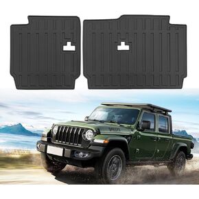 لـ 2020-2025 2026 Jeep Gladiator JT حصير مسند ظهر المقعد الخلفي لجميع الأحوال الجوية TPE بساط حماية لملحقات Jeep Gladiator JT (حصير مسند الظهر) in Kuwait