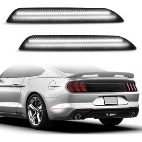 Bestview Side Marker Light Assembly, Rear Bumper Side Marker Lamps Reflectors Compatible for Ford Mustang 2015-2022, Red Pack of 2 in Kuwait