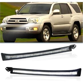 LED Front Side Marker Headlight Kit for Toyota 4Runner 2003 2004 2005 | Switchback White DRL & Amber Sequential Turn Signal | 2-Piece Replacement Bumper Grill Trim Assembly in Kuwait