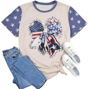 تي شيرت أمريكي للذكرى الـ 250 للنساء عتيق 1776-2026 بعلم الولايات المتحدة الأمريكية تي شيرت الرابع من يوليو تي شيرت وطني in Kuwait