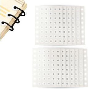 15PCS Loose-Leaf Hole Reinforcement Stickers - 1/2" Diameter Hole Punch Reinforcement Labels for Notebooks/Planners/Binders, 600 Labels Total, Clear in Kuwait