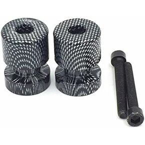 Carbon Flat Swingarm Spools No logo 6mm Thread for Yamaha FZ6 2004-2008/ for Yamaha FZ8 2011-2012/ for Yamaha R1 YZF-R1 1998-2013/ for Yamaha FZ8 2011-2012 in Kuwait