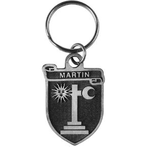 Martin Irish Family Coat of Arms Pewter Key Chain/Key Ring in Saudi Arabia