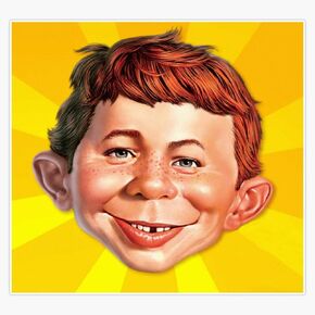 Alfred E. Newman Vinyl Waterproof Sticker Decal Car Laptop Wall Window Bumper Sticker 5" in Kuwait