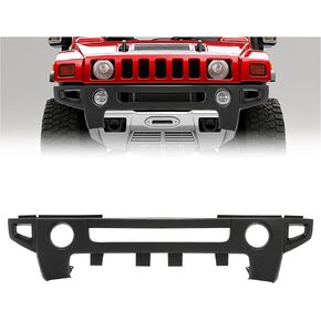 غطاء المصد الأمامي KUAFU متوافق مع 2006-2010 Hummer H3 2009-2010 Hummer H3T بديل لـ 15264942 HU1000102 مع فتحات مصباح الضباب بلاستيك PP أسود in Kuwait