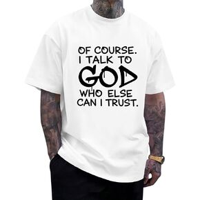 قمصان KESIHAN المسيحية للرجال من Jesus Fear God Faith Graphic تي شيرت هدية دينية in Kuwait