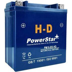 PowerStar H-D Motorcycle Battery for Kawasaki Vulcan 2000cc 1700cc 1500cc YTX16-BS in Kuwait