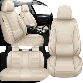 غطاء مقعد السيارة مجموعة كاملة لأغطية مقاعد مازدا CX5 2013-2025، أغطية مقاعد جلدية نابا مقاومة للماء للسيارات، متوافقة مع الوسائد الهوائية، أغطية مقاعد السيارات العالمية (مجموعة كاملة فاخرة/أسود وأحمر) in Kuwait